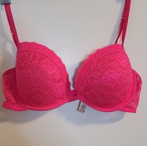 La Senza hot pink lace bra 34C